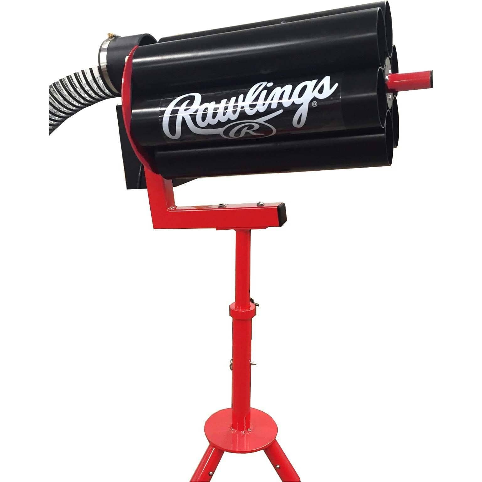 Rawlings Pitching Machine Automatic Turret Ball Feeder close up side view