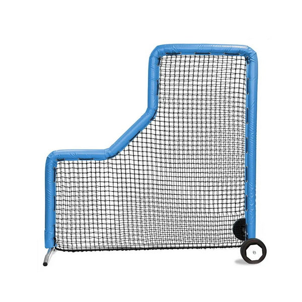Bullet L-Screen for Baseball 7' x 7' Columbian Blue With Wheels