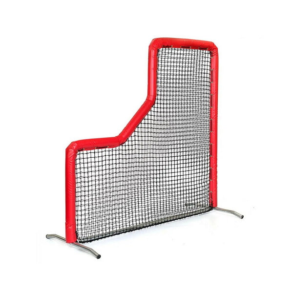Bullet L-Screen for Baseball 7' x 7' Red Side View