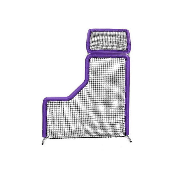 Bullet L-Screen for Baseball with Overhead Protector Purple