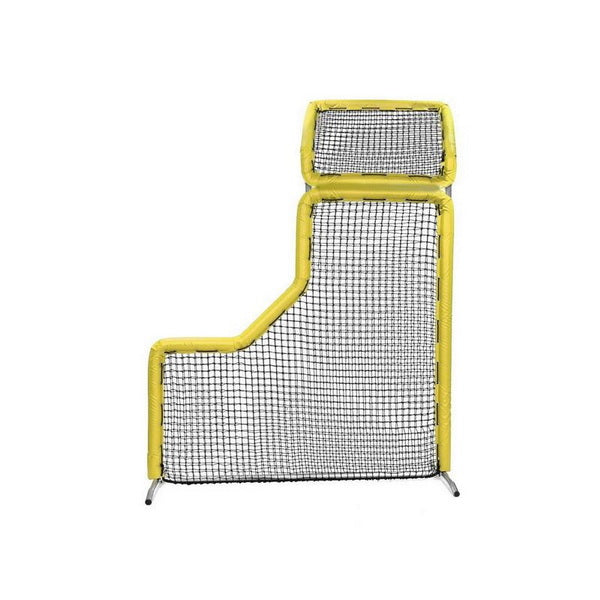 Bullet L-Screen for Baseball with Overhead Protector Yellow