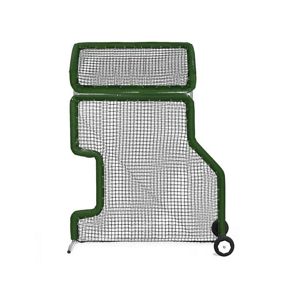 Combo L-Screen With Overhead Protector Dark Green With Wheels