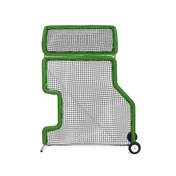 Combo L-Screen With Overhead Protector Green With Wheels