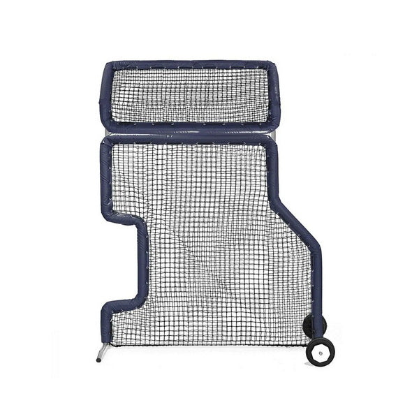 Combo L-Screen With Overhead Protector Navy With Wheels