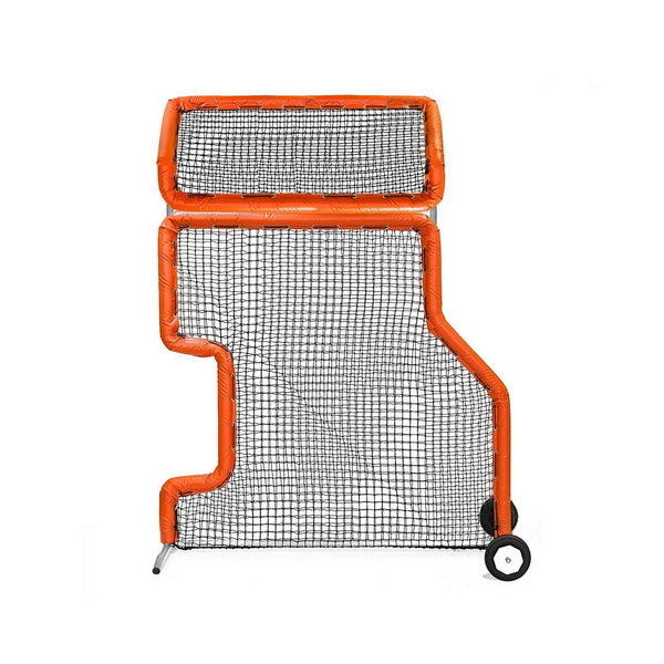 Combo L-Screen With Overhead Protector Orange With Wheels