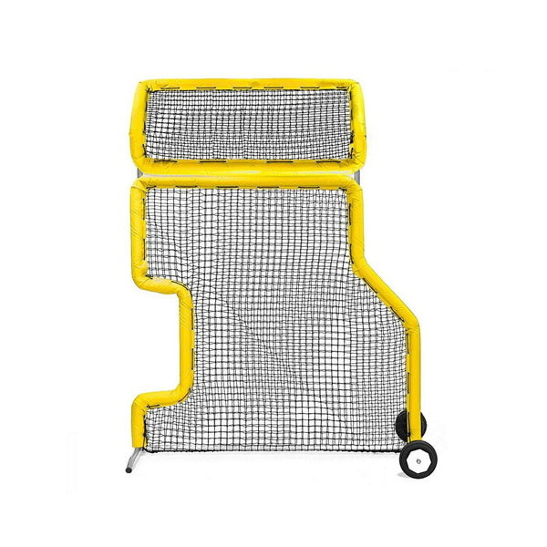Combo L-Screen With Overhead Protector Yellow With Wheels