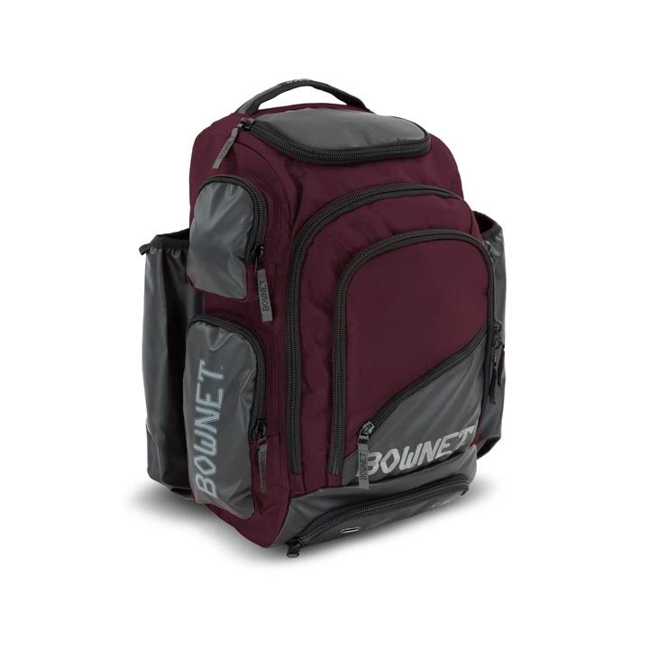 Commando Bat Pack Player's Backpack with Multiple Bats Pocket Maroon 