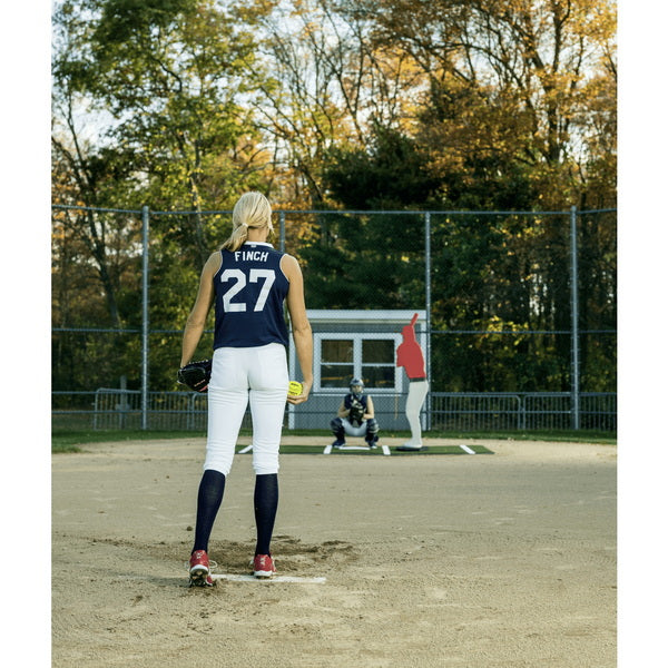 Designated Hitter Pitching Dummy Youth Model In The Field With Players