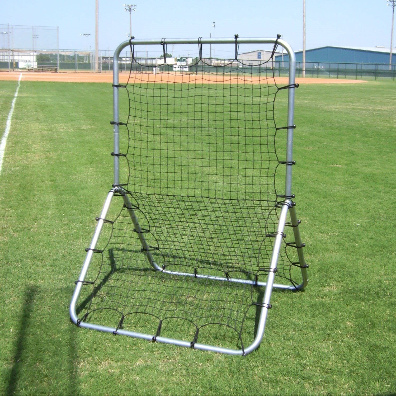 Double Pitchback Net with Steel Frame