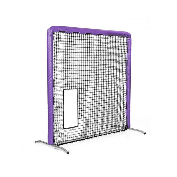 Fast Pitch Softball Bullet Screen 7' x 7' Purple Side View