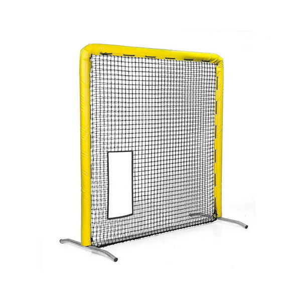 Fast Pitch Softball Bullet Screen 7' x 7' Yellow Side View