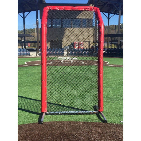 Fast Pitch Softball Screen W/ Overhead 8' x 4' Front View