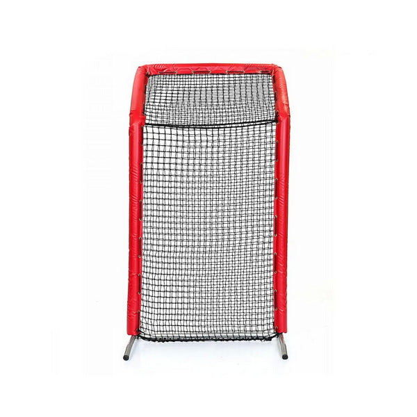 Fast Pitch Softball Screen W/ Overhead 8' x 4' Red