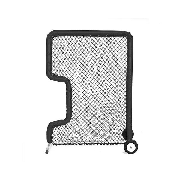 Front Toss Bullet Protective Screen 7' x 5' Black With Wheels