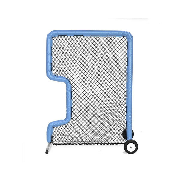 Front Toss Bullet Protective Screen 7' x 5' Columbia Blue With Wheels