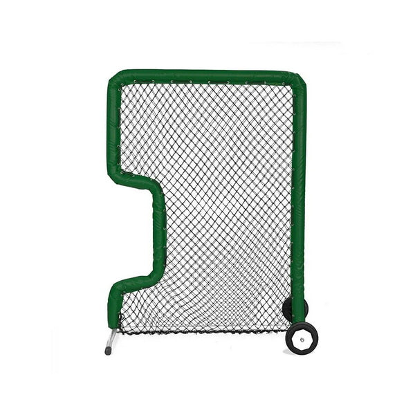 Front Toss Bullet Protective Screen 7' x 5' Dark Green With Wheels