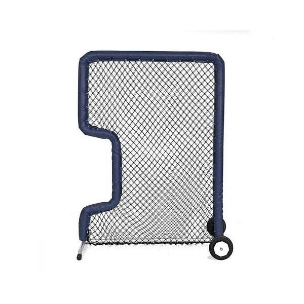 Front Toss Bullet Protective Screen 7' x 5' Navy With Wheels