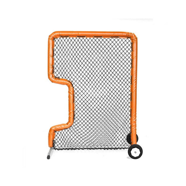 Front Toss Bullet Protective Screen 7' x 5' Orange With Wheels