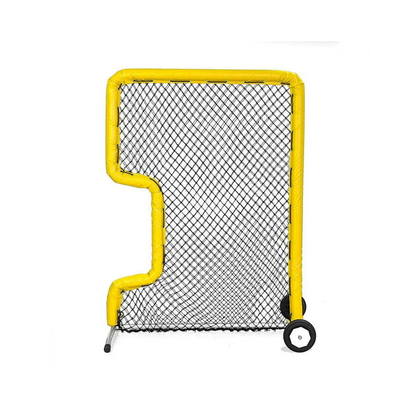 Front Toss Bullet Protective Screen 7' x 5' Yellow With Wheels