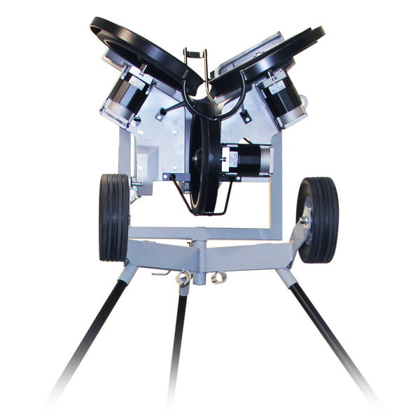 Hack Attack Baseball Pitching Machine Front Close Up View