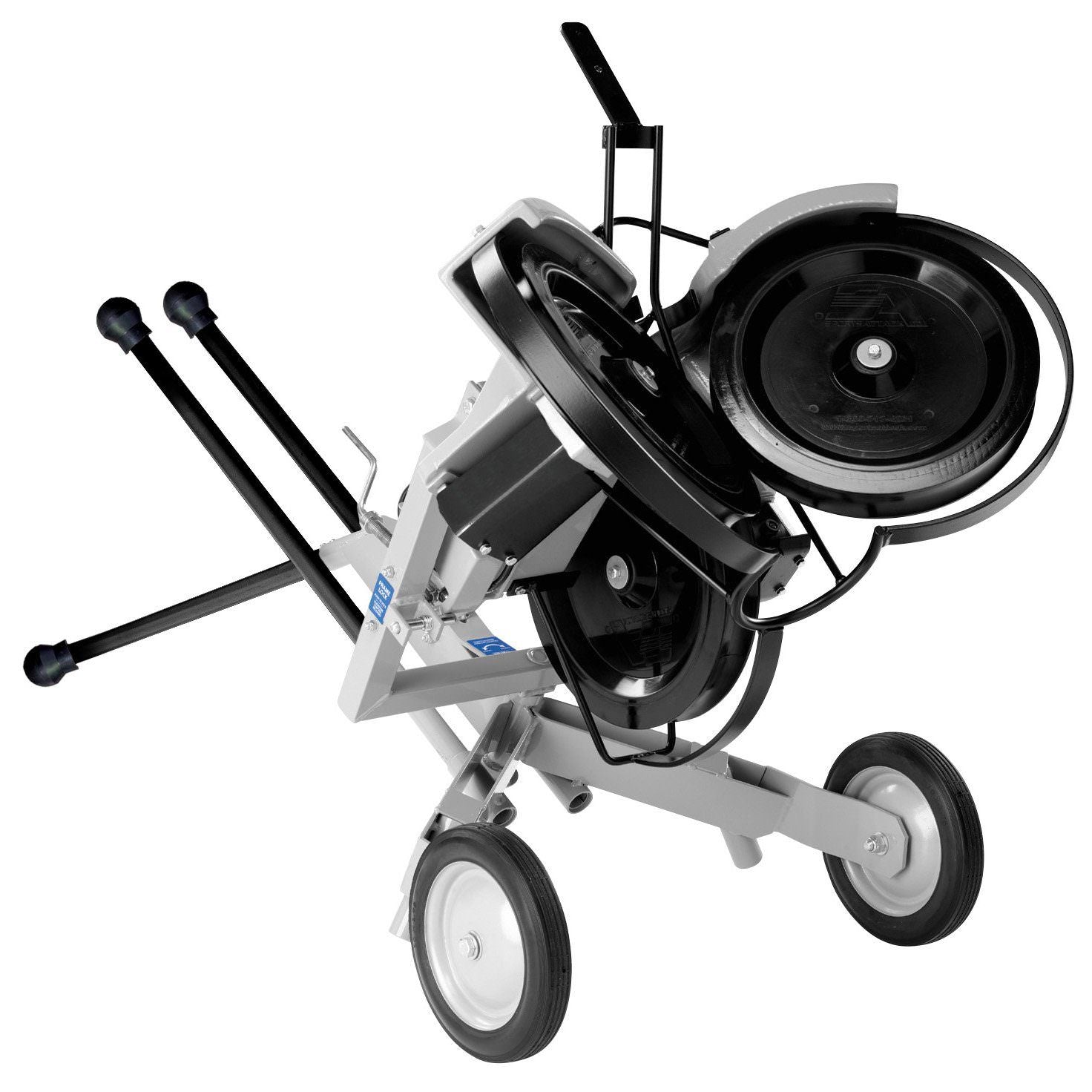 Hack Attack 3 Wheel Pitching Machine portable transport wheels