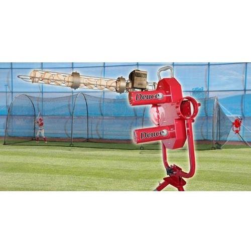 Heater Sports Deuce Pitching Machine & Xtender 36' Batting Cage Combo