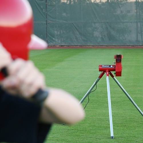 Heater Sports Real Baseball Pitching Machine Field Practice with Batter Field Practice with Batter