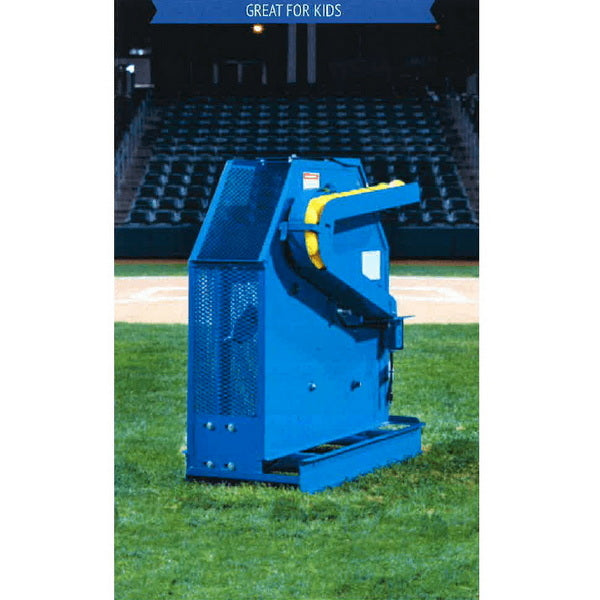 Iron Mike C-82 Pitching Machine On The Field