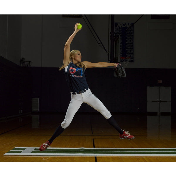 Jennie Finch Lane Pro Softball Pitching Mat Side View