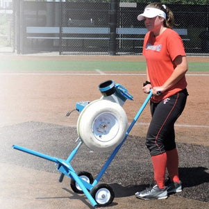 Jugs BP1 Pitching Machine for Softball Being Transported