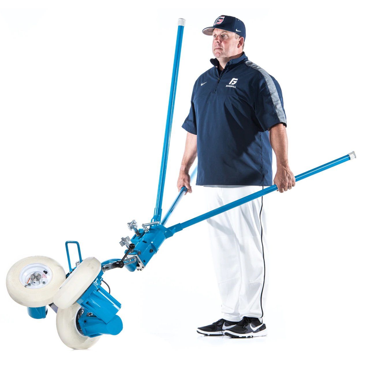Jugs BP®3 Pitching Machine for Baseball Being Transported