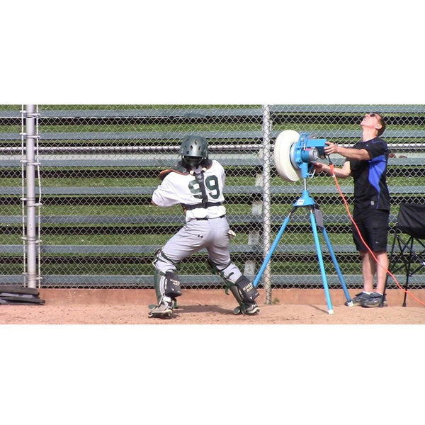 Jugs Changeup Baseball Pitching Machine Used in Practice