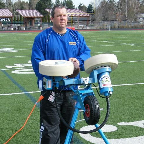 Jugs Field General Football Machine In the Field