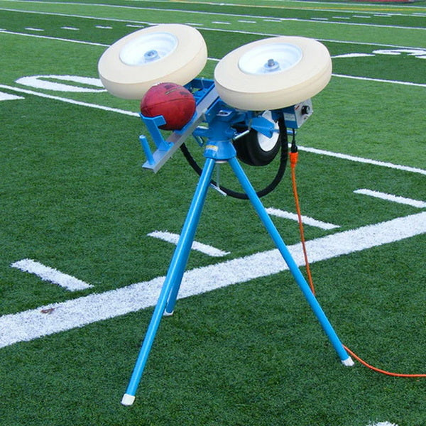 Jugs Football Passing Machine Rear Angled View