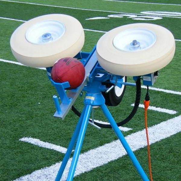 Jugs Football Passing Machine Rear Top Angled View