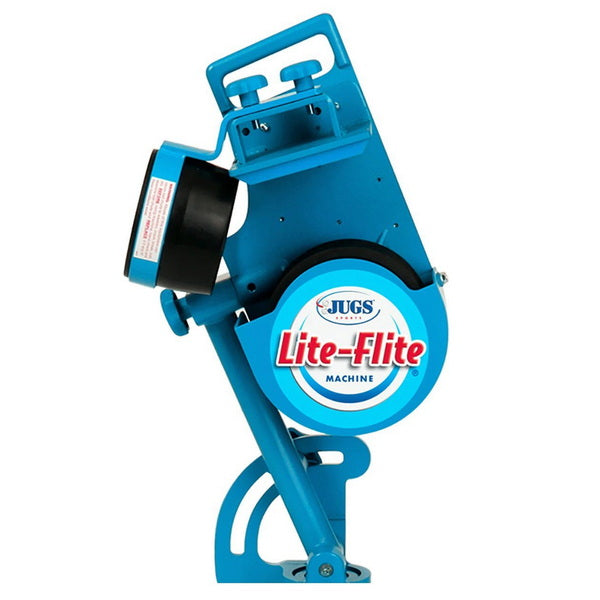 Jugs Lite-Flite Baseball Softball Combo Pitching Machine Side View