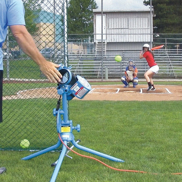 Jugs Lite-Flite Baseball Softball Combo Pitching Machine Use In Practice