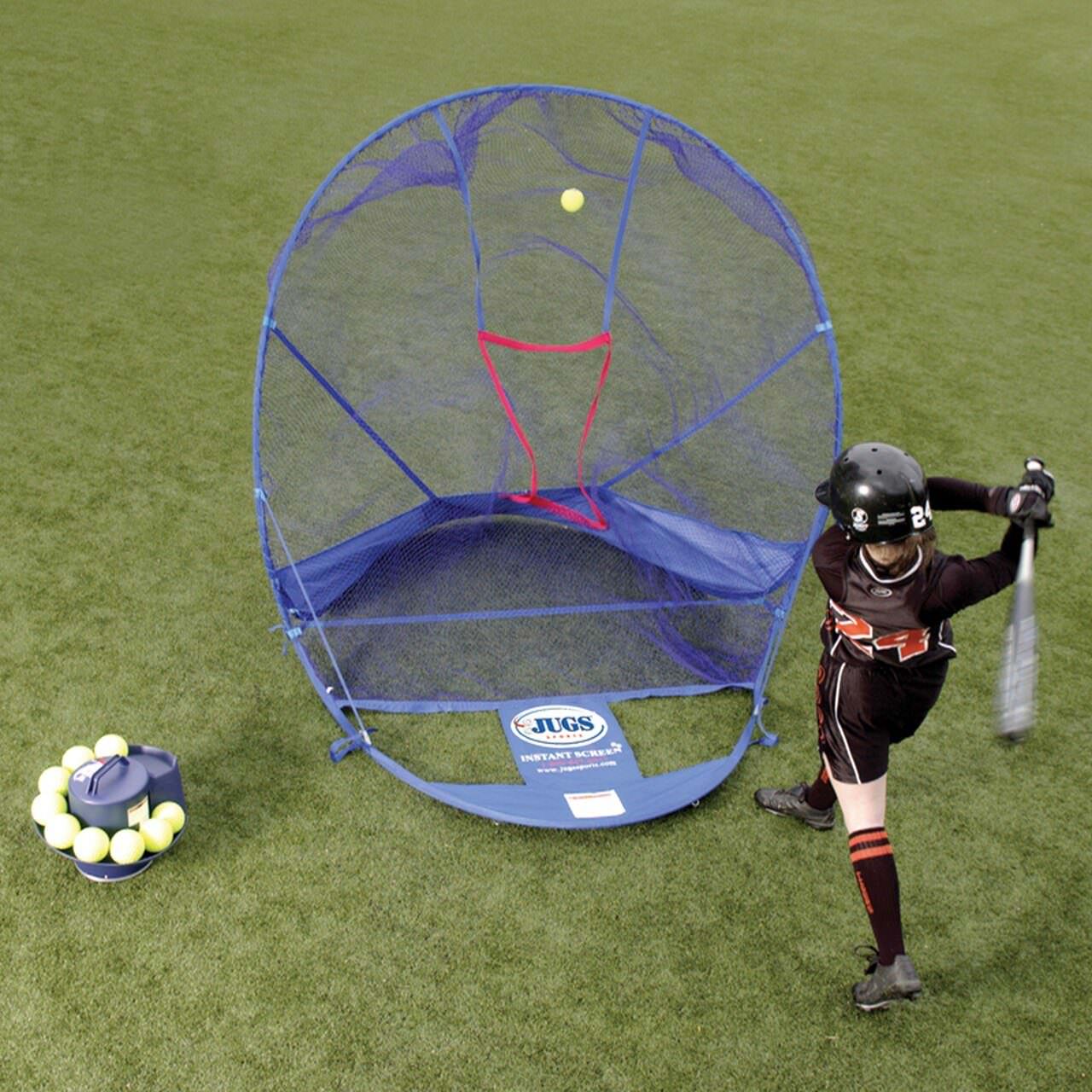 Jugs Toss Soft Toss Machine for Softball with Hitting Station Outdoor Practice