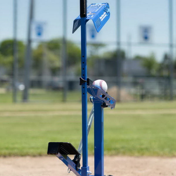 Louisville Slugger Blue Flame Pro Pitching Machine Rear View