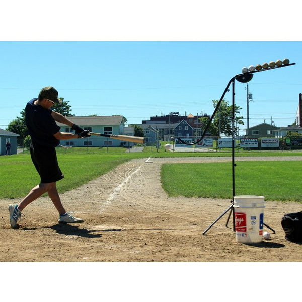Louisville Slugger Soft-Toss Pitching Machine With Player 