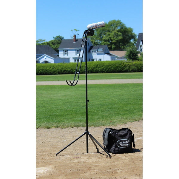 Louisville Slugger Soft-Toss Pitching Machine / Batting Tee And Storage Bag