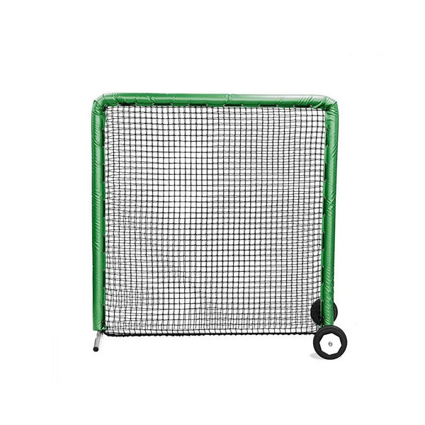 On Field Protective Bullet Screen 7' x 7' Green With Wheels