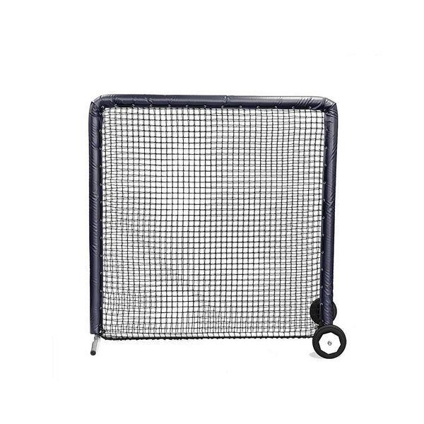 On Field Protective Bullet Screen 7' x 7' Navy With Wheels