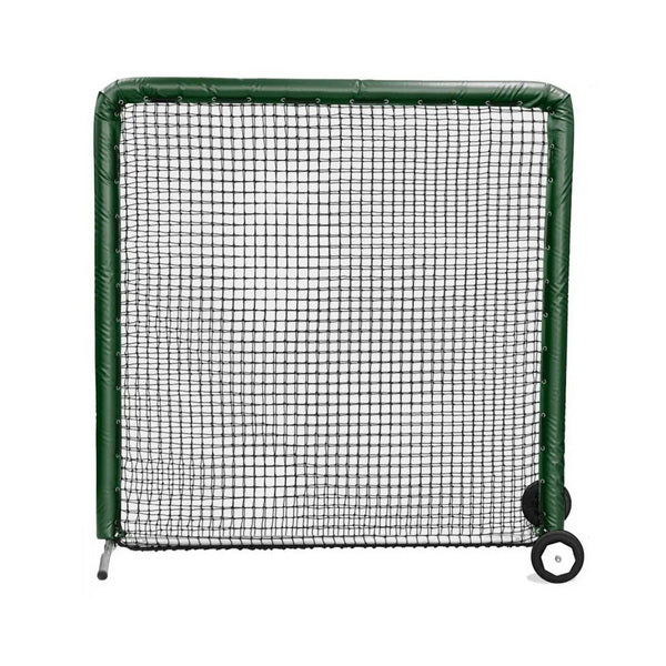 On-Field Protective Screen 10' x 10' Dark Green With Wheels