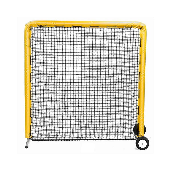 On-Field Protective Screen 10' x 10' Yellow With Wheels