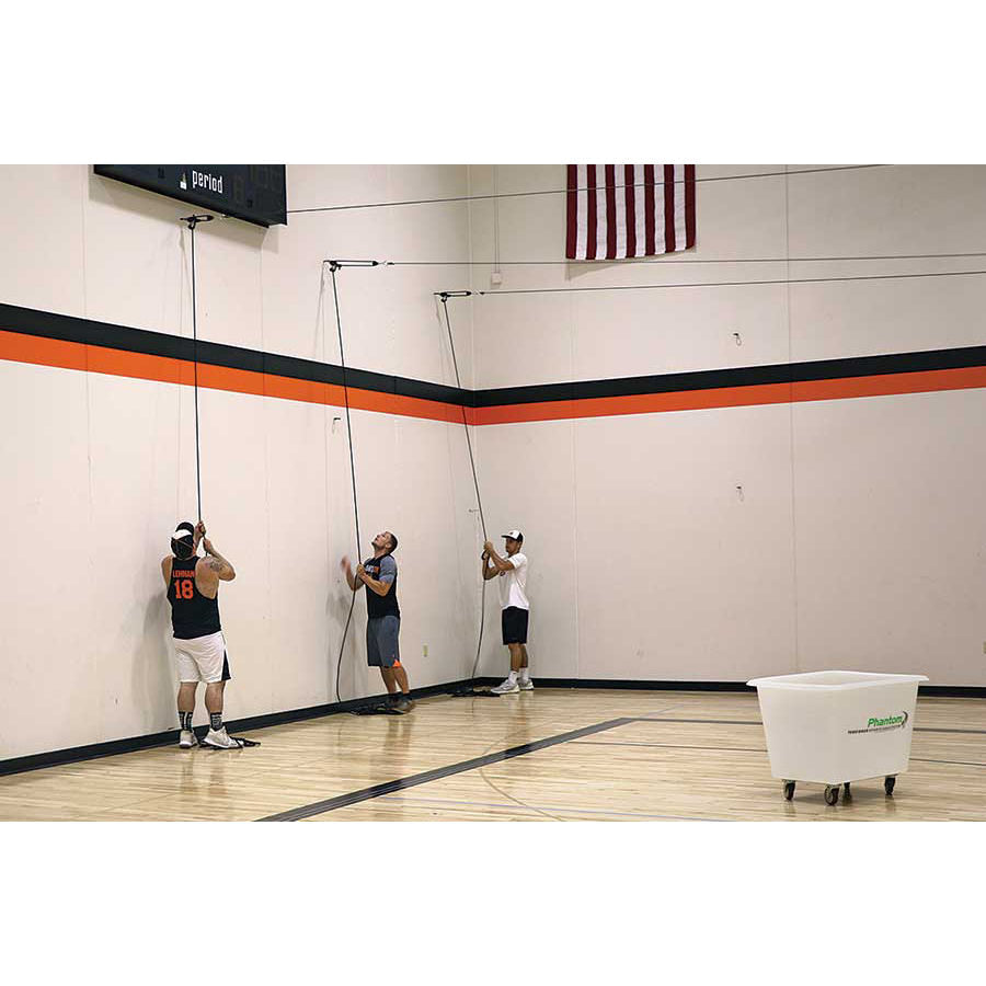 Phantom™ Tensioned Indoor Batting Cage Set Up  Hoisting Net