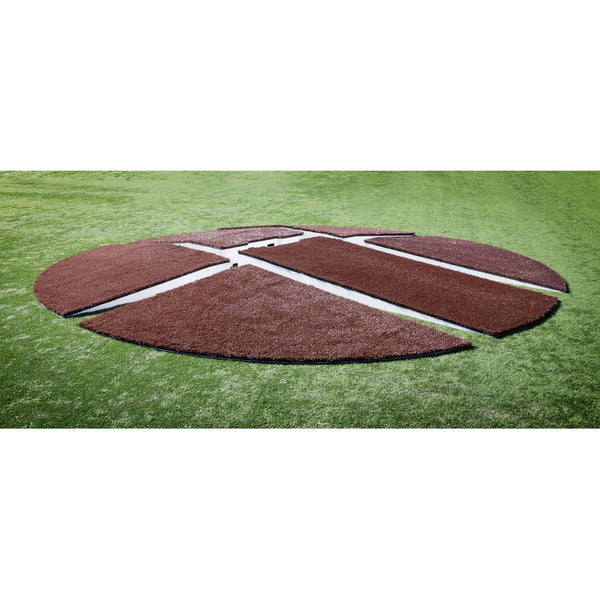 Pitch Pro 1810 Full Size Portable Pitching Mound Side View
