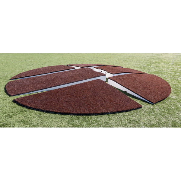 Pitch Pro 1810 Full Size Portable Pitching Mound Side View