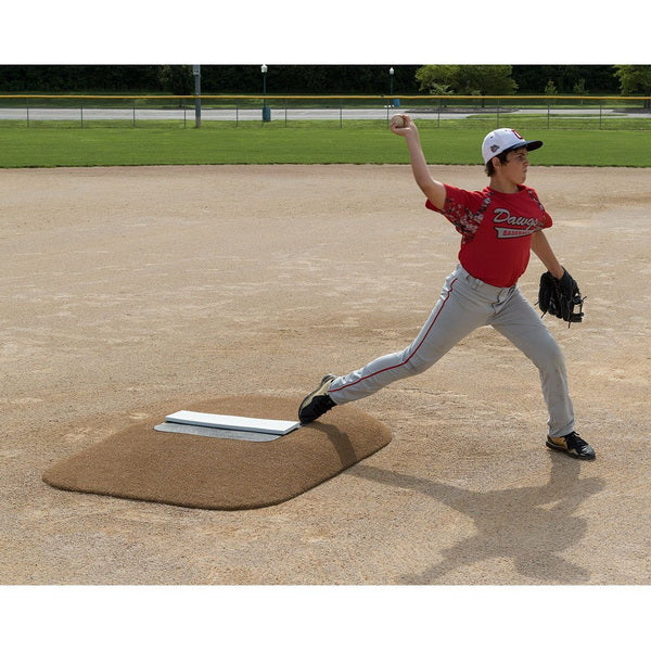 Pitch Pro 465 6" Portable Game Pitching Mound With Player Pitching