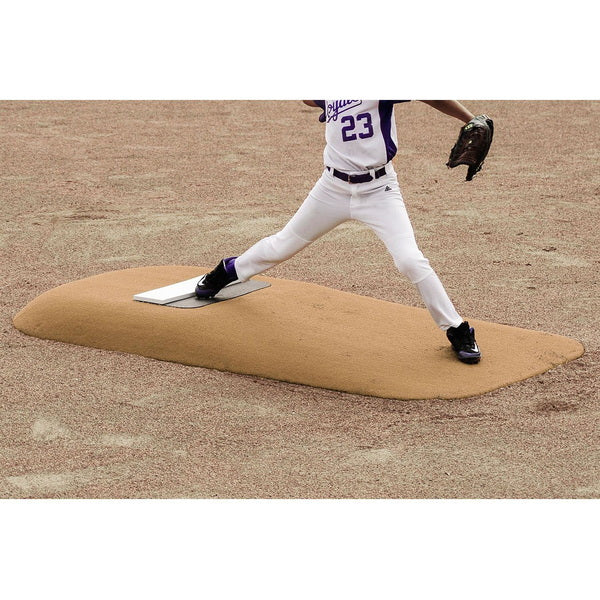 Pitch Pro 486 6" Portable Pitching Mound for Baseball Side Angle Close Up View